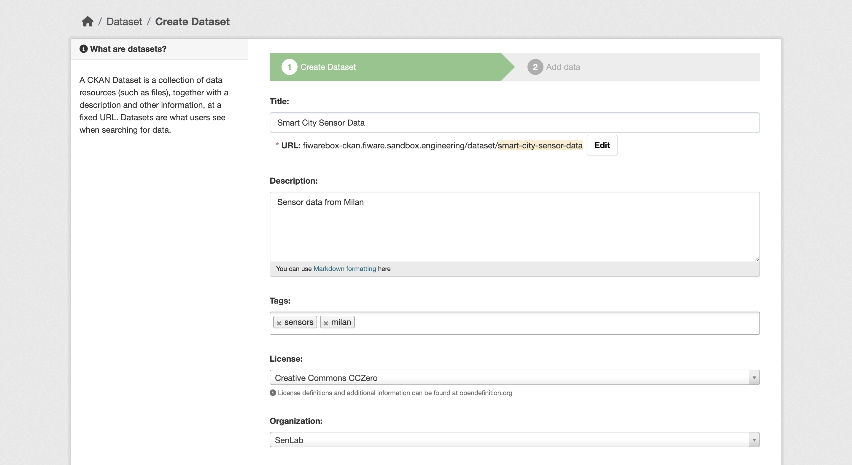 ckan datasets