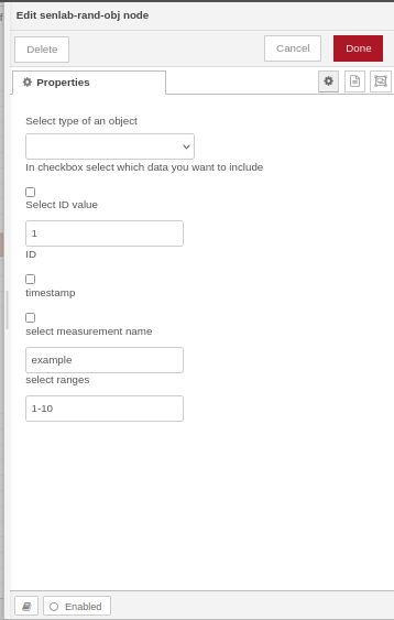 senlab rand obj node