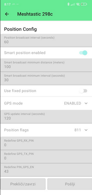 position config