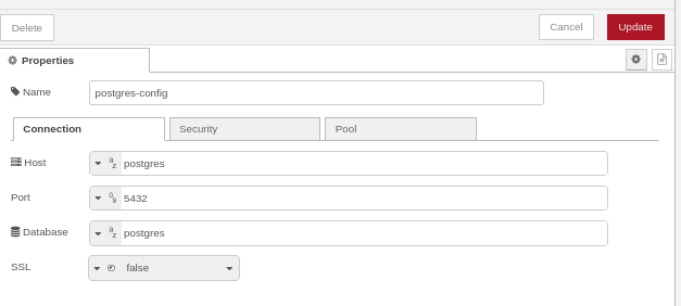 gui postgres config